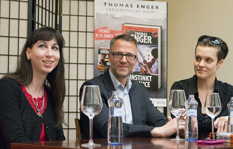 Thomas Enger představil svoji knihu Instinkt dravce českým čtenářům