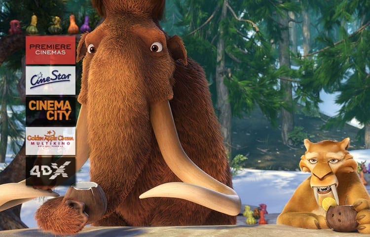 Dětské předpremiérové projekce filmu Doba ledová: Mamutí drcnutí v multikinech