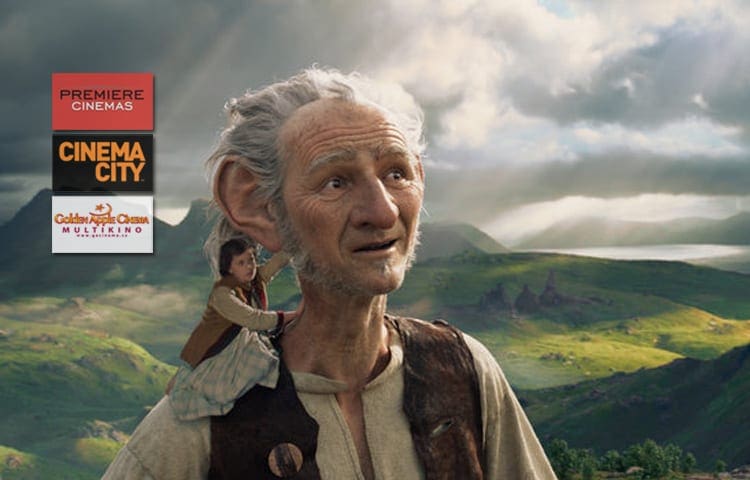 Dětské předpremiérové projekce dobrodružství Obr Dobr v multikině Premiere Cinemas, Cinema City a GAC