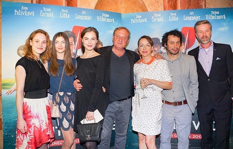Premiéru filmu Špunti na vodě uvedli Chlumský, Langmajer, Liška, Vilhelmová a další