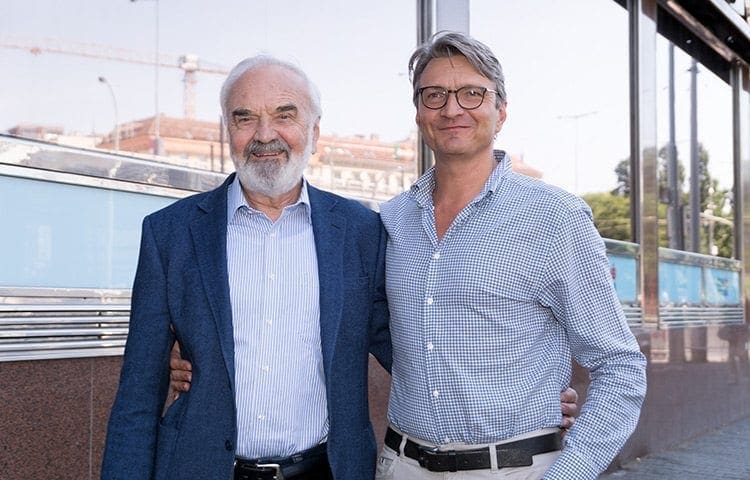 Jan Svěrák, Zdeněk Svěrák, Petra Špalková a Ondřej Vetchý odhalili plakát Po strništi bos