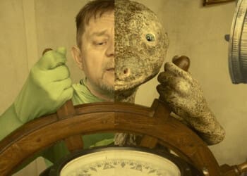 Jak se točí film Válka s mloky? Petr Čtvrtníček jako mlok Andy