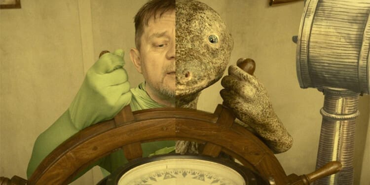 Jak se točí film Válka s mloky? Petr Čtvrtníček jako mlok Andy