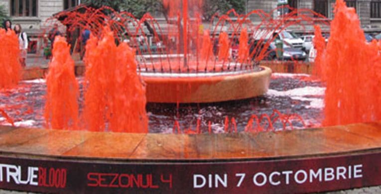 Krvavá rumunská kampaň k seriálu True Blood